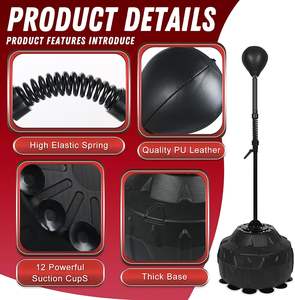 Bola de Entrenamiento de Boxeo Profesional, Resistente y Autónoma, de 100 lb, Rellena de Acero, PU, PVC y EPE, con Rotación de <span class=keywords><strong>360</strong></span> Grados - Product Image 4