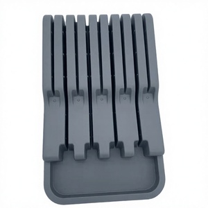 Support de rangement pour couteaux en plastique transparent écologique, compatible <span class=keywords><strong>micro</strong></span>-ondes, pour tiroir à couverts - Product Image 3