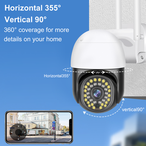 Tuya Smart Life 3MP HD 2.4G Wifi IP <span class=keywords><strong>PTZ</strong></span> <span class=keywords><strong>12V</strong></span> Kamera Dış Mekan Su Geçirmez Ağ Kablosuz Gözetim CCTV Güvenlik Kamerası - Product Image 4