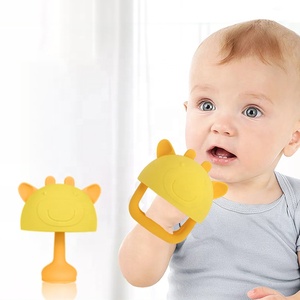 3 Packs Anti Dropping Mitten Teething Baby Chew Sucking <strong>Toys</strong> Soothing Pacifier Silicone Wrist Hand Teethers - Product Image 2