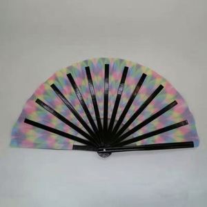 Éventail en bambou personnalisé de 33 cm, grand format, écologique, peint, style Tai Ji Kung Fu, pour la décoration intérieure ou l'artisanat de festival - Product Image 6