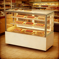 Vitrine réfrigérée pour pâtisserie, comptoir de présentation de gâteaux, armoire réfrigérée pour aliments froids, vitrine pour pâtisserie