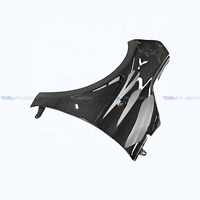 Pour Fiat 500 Abarth 595 695 (2008-2026) – Kit carrosserie auto avec élargisseurs d'ailes avant ventilés style DLF6 en fibre de carbone