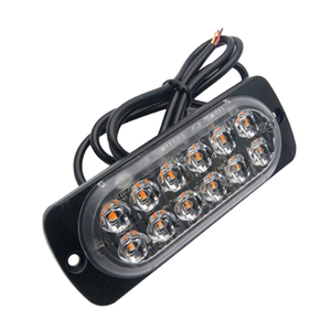 2pcs 12V 12 <b>LED</b> <b>Light</b> <b>Bar</b> Blue DaiSheng DXZ005 Car Truck Side Marker Turn Signal Hazard Beacon Warning Lamp - Product Image 1