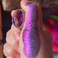 Poudre acrylique Highlight arc-en-ciel Laser optique caméléon symphonie polarisée paillettes ciel étoilé liquide ongles Chrome Mica Nail Art