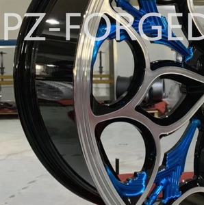 Pengzhen personnalisé bleu et noir forgé 17 18 19 20 21 5x105 jantes design en maille pour <span class=keywords><strong>Chevrolet</strong></span> <span class=keywords><strong>cruze</strong></span> 2018 - Product Image 6