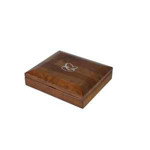 กล่องเก็บเหรียญไม้ MDF สำหรับสะสมเหรียญ ตกแต่งผนัง ลายโลโก้แบรนด์ DS สกรีนด้วยผ้าไหม ทำมือตามสั่งจากโรงงาน - Product Image 5