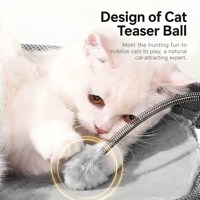 Lit hamac surélevé pour chat, lit pour chat respirant et lavable avec jouets interactifs, pour chats d'intérieur et chats corpulents jusqu'à 40 livres