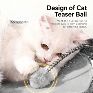 <span class=keywords><strong>Lit</strong></span> hamac surélevé pour chat, <span class=keywords><strong>lit</strong></span> pour chat respirant et lavable avec jouets interactifs, pour chats d'intérieur et chats corpulents jusqu'à 40 livres - Product Image 2