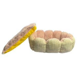 Bantal hewan peliharaan mewah Modern tempat tidur kucing bulat dan anjing grosir mebel kemasan karton pabrikan mebel hewan peliharaan - Product Image 5