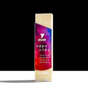 Trophée en cristal et <span class=keywords><strong>marbre</strong></span> <span class=keywords><strong>personnalisé</strong></span>, <span class=keywords><strong>plaque</strong></span> de récompense en verre pour certificat d'autorisation - Product Image 3