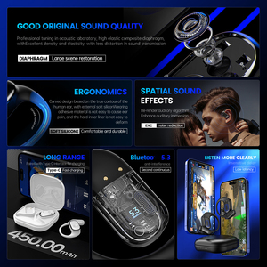 <span class=keywords><strong>Auriculares</strong></span> TWS Y30 OWS inalámbricos v5.3 ENC con cancelación de <span class=keywords><strong>ruido</strong></span> IPX3 ganchos impermeables para la oreja para IPhone XIaomi para Samsung - Product Image 3