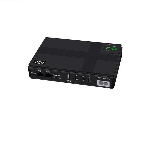 18W 36W Portable Mini UPS 12v 24v DC Backup Power Uninterrupted Power Supply Online Mini UPS for Wifi Router