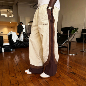 Wholesale Custom Streetwear Patchwork Polyester <b>Nylon</b> <b>Pants</b> Men Oversized Baggy Waterproof Lightweight <b>Nylon</b> <b>Track</b> <b>Pants</b> - Product Image 1