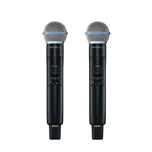 ไมโครโฟนไร้สาย UHF แบบสองช่องสัญญาณ SLXD4D รุ่น BETA58A ไมค์แบบมือถือและแบบหนีบปกเสื้อ ไมโครโฟนไร้สายระดับมืออาชีพ SLXD สำหรับโบสถ์ - Product Image 5