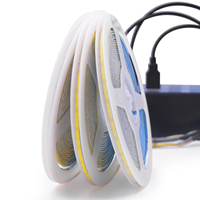 5V USB COB LED-Streifenlicht 320 LEDs/M Weiß/Rot/Grün/Blau/Eisblau/Rosa PCB 3MM 5MM 8MM Flexibles Band Nachtlicht TV-Hintergrundbeleuchtung