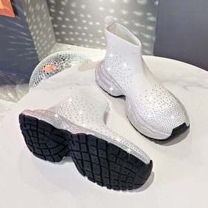 Luxury Designer Knitted casual Sneakers for Men Breathable Retro Casual Walking style Shoes Lightweight Breathable <b>sock</b> shoes - Product Image 2