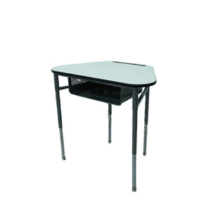 Ergonomische Chromen Afgewerkte Poten Hout Trapeziumvormig Schoolbureau Voor Volwassenen En Chattafel Voor Studenten Modern - Product Image 2