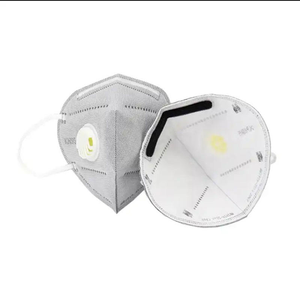 Masque anti-poussière KN95 <span class=keywords><strong>FFP2</strong></span> personnalisé avec valve, respirateur jetable 5 plis pour la protection industrielle et extérieure - Product Image 2