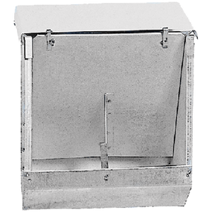 Alimentador de tolva de conejo de chapa galvanizada para exteriores con 1 compartimento para conejos, una herramienta de torneado esencial - Product Image 1