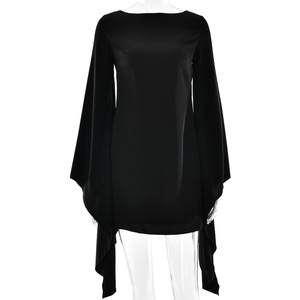 Robe Courte de Soirée Moulante Style Européen et Américain pour Femme, Dos Nu, Taille Naturelle, Couleur Unie, Tendance Décontractée - Product Image 5
