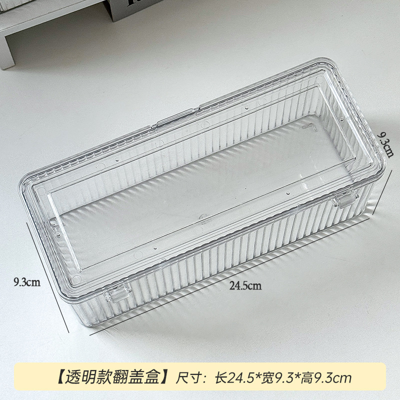 Bracelet flip-top box - transparent (cardboard box)