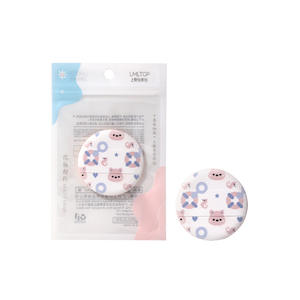 พัฟแต่งหน้าการ์ตูนน่ารัก Lmltop แบบกลม แพ็คเดี่ยว ผลิตจากโพลียูรีเทนไฮโดรฟิลิก สำหรับลงแป้งฝุ่นบนใบหน้า - Product Image 3