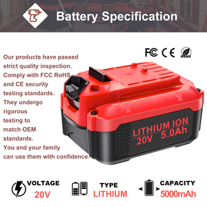 Tùy chỉnh nhà máy 5.0ah Li-ion pin thay thế cho thợ thủ công 20V pin cmcb205 cmcb204 cmcb206 Tương thích với công cụ điện - Product Image 2