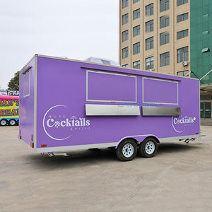 Rimorchio per Food Truck Completamente Attrezzato CAMPTRL USA Standard, Cucina Mobile per BBQ e Fast Food, Certificato CE DOT - Product Image 1