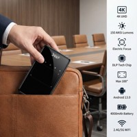 Aome Dernier projecteur de cinéma maison Android HD 4K Mini S90 Chargeur de poche portable 3D DLP 2G RAM Utilisation en extérieur Projection courte