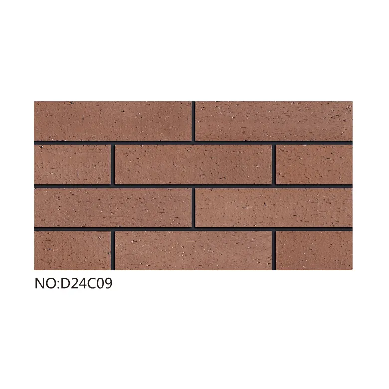 NZ hot outdoor house brick slip wall custom brown thin brick slip kiln extruded 240x60mm fireproof terracotta brick slips