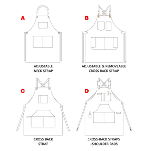 Grembiule da Cucina Personalizzabile in Tela Poliestere Impermeabile, Anti-Olio e Regolabile per Camerieri, Falegnami e Baristi, Lavabile con Tasche Porta Utensili - Product Image 6