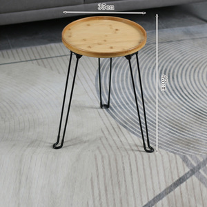 Simple coffee <b>table</b>, small <b>table</b>, sofa, balcony side <b>table</b>, living room, home use, small apartment, natural color, folding - Product Image 1