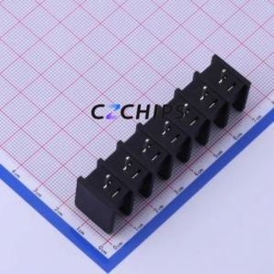 DBT30C-9.5-7P-BK-P Barrier Terminal Block Through hole Component (THT),P=9.5mm Connector Two Sides 9.5mm 1x7P Straight Pin - Product Image 2