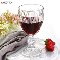 Verre à pied haut de gamme, design de calice décoratif pour bière, spiritueux, vin, eau et boissons, fête et événement