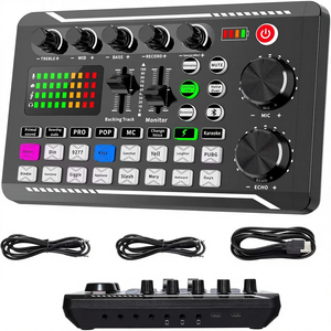 Professionele audiomixer SINWE Live Sound Card Audio-interface DJ-effecten Stemvervormer Podcast Studio-apparatuur Perfect - Product Image 1
