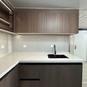 Maison conteneur moderne extensible de 40 pieds <span class=keywords><strong>sur</strong></span> 20 pieds, 5 chambres, préfabriquée, étanche, petite maison à vendre, idéale pour salle à manger, cour, ou usage scolaire - Product Image 4