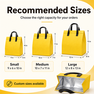 Bolsa Térmica Aislante Personalizada para Entrega de Alimentos, Bolsa de Aluminio para Llevar Comida de Restaurante - Product Image 3