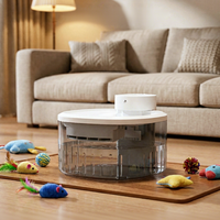 Fontaine à eau pour animaux de compagnie à circulation continue grande capacité anti-brûlure à sec pour maisons multi-animaux – Vente en gros