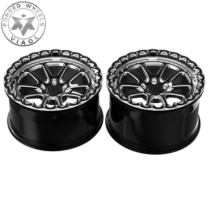 Jantes forgées Viaol Drag Racing Pack 19x10 19x11 5x120 légères, finition usinée, Beadlock, compatibles avec Chevy Camaro SS ZL1 RS - Product Image 3