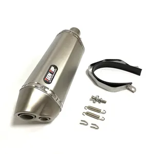 Universal Motorcycle Exhaust Silencer 51mm/60.5mm RC390 Duke250 GSR400 CBR400R CBR650R Stainless steel With DB Killer Muffler