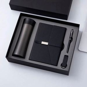 Agenda Personalizada de Lujo en Cuero PU, Set de Regalo Corporativo, Set Promocional al por Mayor de Cuaderno y Bolígrafo con Botella de Agua - Product Image 5