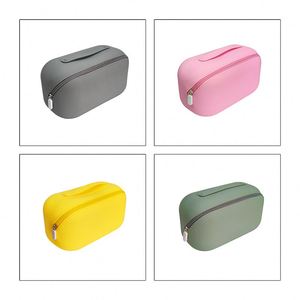 Silicone Eco-Friendly Durable Large Capacity <b>Makeup</b> <b>Bag</b> with Custom Logo Waterproof Zipper Portable <b>Travel</b> & Daily Use - Product Image 5