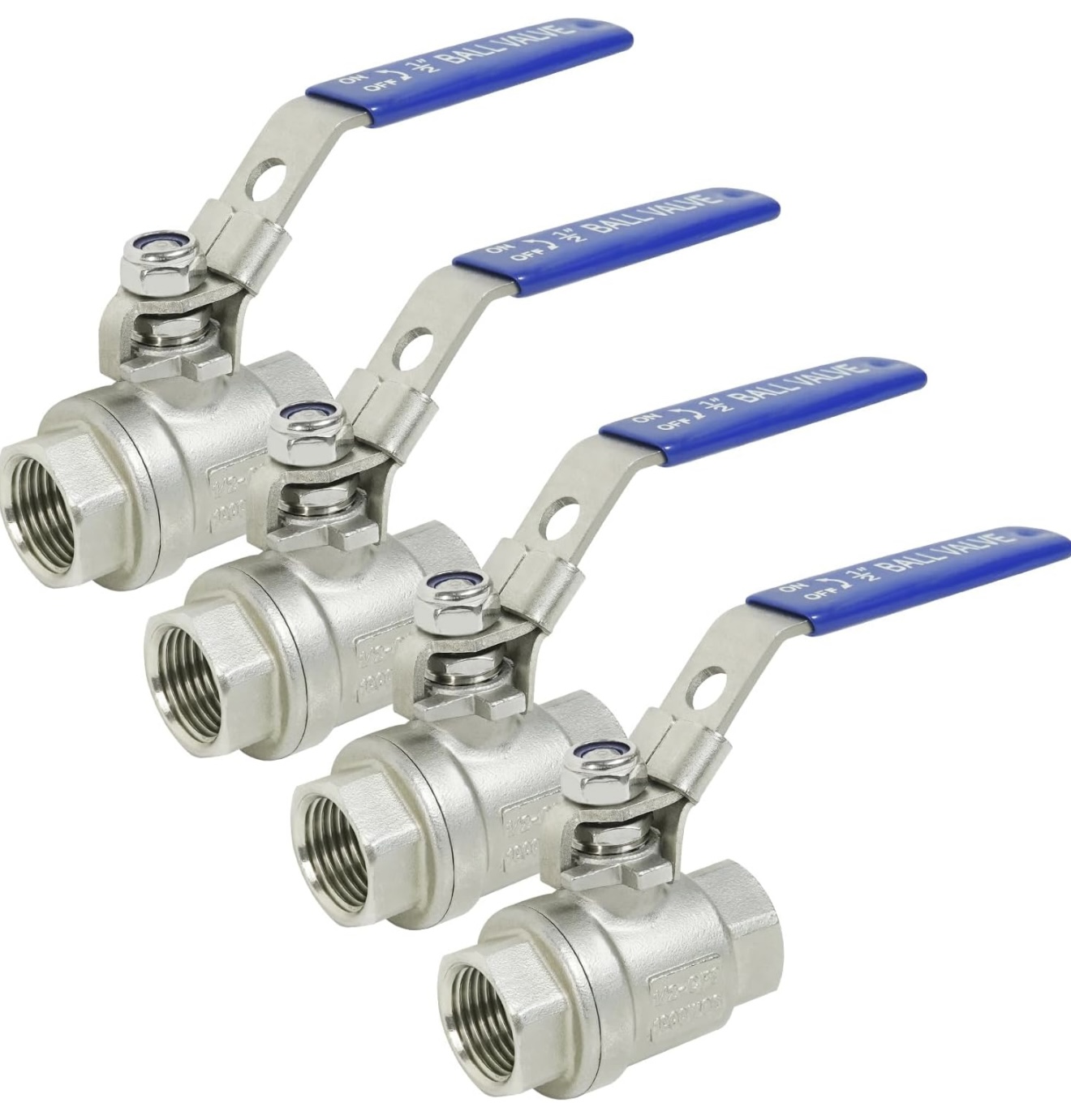 Válvula De Bola De Acero Inoxidable 8 Mm Con Conexión Pagoda - Para Agua, Gas, Aceite, Cierre Manual, Para Tuberías Y Mangueras