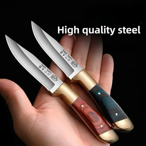 Multifunktion ales hand gehaltenes Fleisch-und Obst messer Schmieden Kupfer kopf <span class=keywords><strong>Mongolian</strong></span> Design Metzger messer für Grillen oder Camping im Freien - Product Image 4