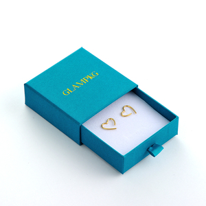 Caja de Regalo de Joyería con Cajón Deslizante y Logotipo Personalizado, con Inserto de Esponja para Collar, Anillo, Pendientes, Caja de Cartón - Product Image 2