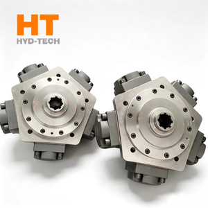 มอเตอร์ไฮดรอลิกแบบลูกสูบเรเดียลสีขาว Htm16 สำหรับเครน รถขุด วินซ์ อุปกรณ์ทางทะเล และอุปกรณ์ทำเหมือง - Product Image 1