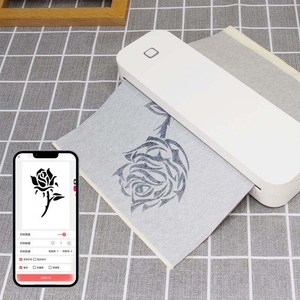 Imprimante thermique pour tatouages de 8 pouces, sans encre, connectivité sans fil pour iOS et Android, impression d'autocollants pour tatouages, prix d'usine, meilleure qualité - Product Image 2