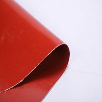 Tissu en fibre de verre revêtu de silicone-résistant à la chaleur résistant au feu ignifuge à haute température0.39