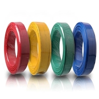 Cable de cobre de un solo núcleo aislado de alta calidad, Cable residencial, Conductor Flexible de PVC, 1,5mm, 2,5mm, 4mm, 10mm, 100m, sólido